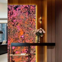 Panneau mural en résine acrylique translucide rétroéclairé par LED, grande dalle en acrylique pur, surface solide, imitation alabâtre