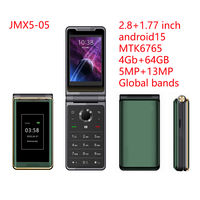 ODM Casher Couverture Vieux Clavier QWERTY Mobile Robuste Smartphone Intelligent Téléphones 4G Écran Tactile Déverrouillé Android Flip Phone