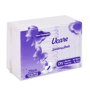 Toallas Sanitarias de Algodón Ecológicas Grado B con Anión, Súper Absorbentes, Desechables, con Alas, para Uso Nocturno, Certificación CE - Product Image 6