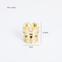 Bouchon de flacon de parfum de luxe, couleur cuivre, couvercle de parfum en zamac, bouchon de parfum en métal lourd doré