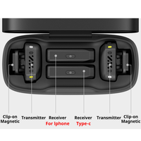 Microfono Wireless Petlichka per Smartphone Type-C, Microfono Lavalier all'Ingrosso per Blogger e Creatori di Contenuti, Microfono Wireless Optom 2026