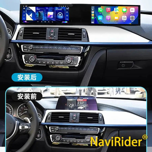วิทยุติดรถยนต์ Carplay Android สำหรับ BMW ซีรีส์ 3 ซีรีส์ 4 รุ่น F30 F32 F35 ปี 2013-2019 เครื่องเล่นวิดีโอจอคู่ ระบบนำทางอัตโนมัติ GPS 4G - Product Image 5