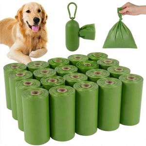 OEM ODM Wholesale Custom Disposable Biodegradable Eco Friendly Dog Poop Bag Dispenser Portable Solid Color Pet Waste Trash Bags - Product Image 1