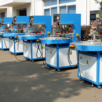 Nouvelle machine de soudage à haute fréquence à table rotative automatique DAVISON DXHT5-1 Manipulateur d'emballage sous blister 380V 27,12MHz Certifié CE