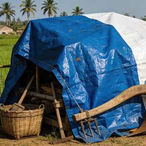 Bâche en PE laminé vierge avec œillets en aluminium <span class=keywords><strong>pour</strong></span> l'agriculture, les serres et l'élevage de crevettes au Bangladesh - Product Image 1