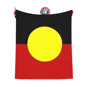 Couverture en flanelle personnalisée avec drapeau aborigène australien, pour canapé, lit, repos, décoration de la maison, couverture de drapeau national, <span class=keywords><strong>voyage</strong></span> - Product Image 1