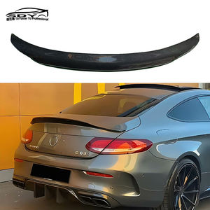 W205 C Класс купе PSM стиль Высокое качество углеродного волокна задний спойлер багажник спойлер для Mercedes W205 C Класс купе - Product Image 1