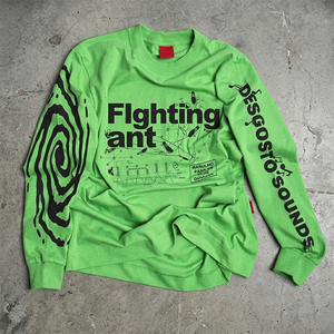 Camiseta de manga larga <span class=keywords><strong>para</strong></span> hombre, estilo streetwear, de algodón, con hombros caídos, tejido waffle grueso, vintage y desgastado, de fabricante. - Product Image 1