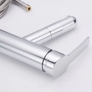 <span class=keywords><strong>Rubinetto</strong></span> Monocomando Cromato per <span class=keywords><strong>Lavabo</strong></span> <span class=keywords><strong>con</strong></span> Installazione su Piano, per Acqua Calda e Fredda, <span class=keywords><strong>con</strong></span> <span class=keywords><strong>Doccetta</strong></span> Estraibile per <span class=keywords><strong>Bagno</strong></span> - Product Image 3