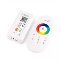 Tuya 스마트 WiFi LED 컨트롤러 DC 5-24V 1-5채널 단색 CW+WW RGB RGBWC 터치 리모컨 포함