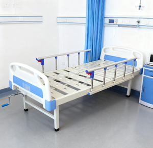 Nouveau <span class=keywords><strong>lit</strong></span> d'hôpital à double manivelle avancé pour le dos et les jambes avec <span class=keywords><strong>table</strong></span> <span class=keywords><strong>de</strong></span> garde-corps IV pôle jambes fixes <span class=keywords><strong>lit</strong></span> d'allaitement multifonction - Product Image 1