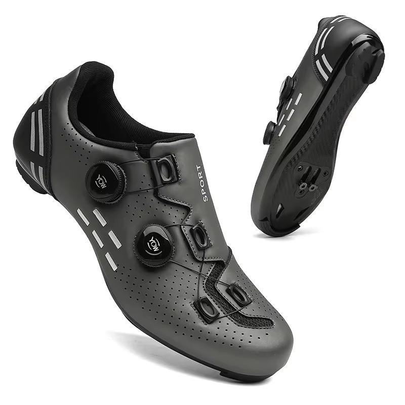 2025 Mtb Shoes Cycling Speed Sneakers Men's Flat Road Cycling Boots Cycling  Shoes Clip on Pedals Spd Mountain Bike Sneakers