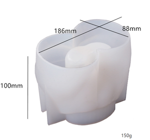 C-0532 BRICOLAGE résine cristal colle chute modèle cul <span class=keywords><strong>vase</strong></span> porte-stylo art miroir moule en silicone - Product Image 2