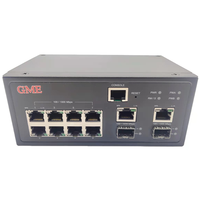 Commutateur de fibre optique géré 10 ports Gigabit, 2 ports combinés TP/SFP, Ethernet 10/100/1000M