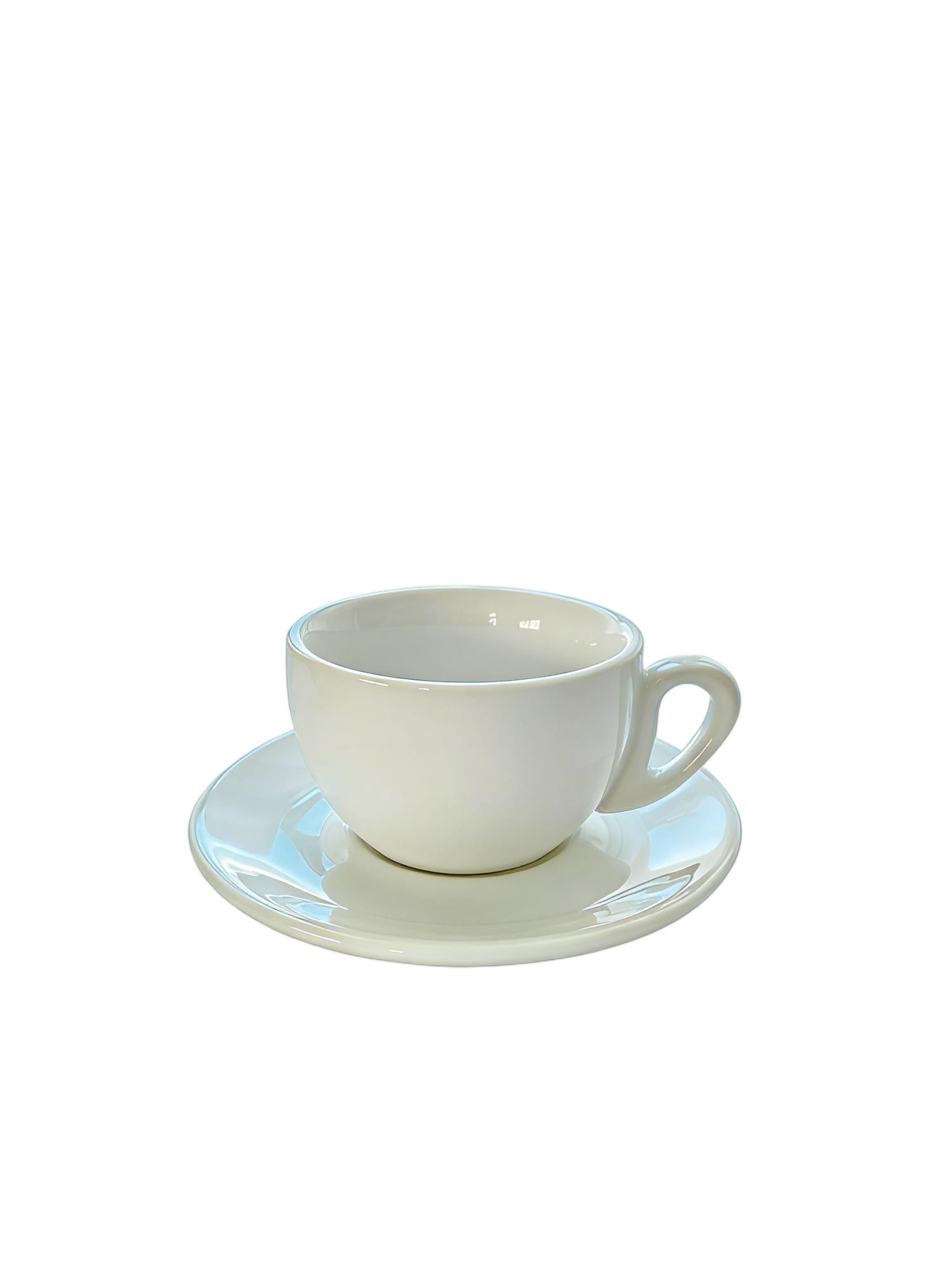 White 180  ml cappuccino cup