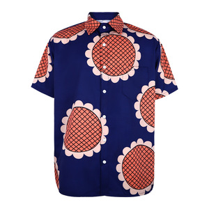 Ensemble chemise hawaïenne pour homme One Piece, bleu marine, imprimé tournesol, manches courtes, tenue cosplay, style anime, vêtements pour adultes - Product Image 2