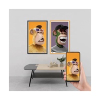 İnanılmaz Full Hd indir en iyi Video İngilizce Video 21.5 32 43 inç dijital fotoğraf çerçevesi