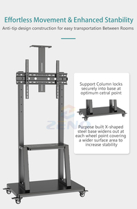 <span class=keywords><strong>Soporte</strong></span> Móvil para TV de hasta 100 Pulgadas con <span class=keywords><strong>VESA</strong></span> <span class=keywords><strong>100x100</strong></span> a 900x600 mm, Carga Máxima 150 kg/330 lb - Product Image 4