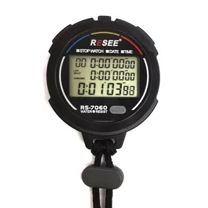 Resee spor taşınabilir Alarm zamanlayıcı kronometre geri sayım 3 ekran 60 anılar dijital endüstriyel kablosuz kronometre