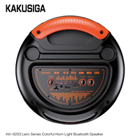 KAKUSIGA Speaker BT lampu Led portabel, Speaker pesta Bass besar, kotak Subwoofer nirkabel dengan mikrofon 2023