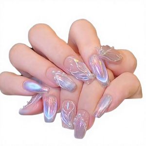 Uñas postizas de ABS suave con acabado mate, puntas de uñas en varios tamaños y estilos, cobertura completa, almendradas cortas, arte de uñas de lujo - Product Image 2