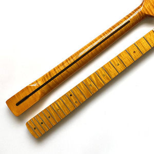 סיטונאי בציר גוון 21 Frets ST TL גיטרה חשמלית צוואר החלפת טייגר להבת מייפל צוואר גיטרה - Product Image 1