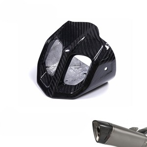 ฝาครอบปลายท่อไอเสียคาร์บอนไฟเบอร์แห้ง 3K สำหรับ BMW F900R F900XR 2020 2023 อุปกรณ์ตกแต่งรถจักรยานยนต์ - Product Image 1