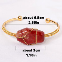 Pulsera de Atarraya de Amatista con Hilo Dorado, Piedra Natural Curativa, Hecha a Mano, Pulida, para Regalos, Venta al por Mayor