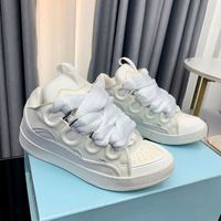 Sneakers plateforme de luxe Lanvine 2025 - Chaussures tendance à lacets pour femmes, chaussures décontractées à la mode