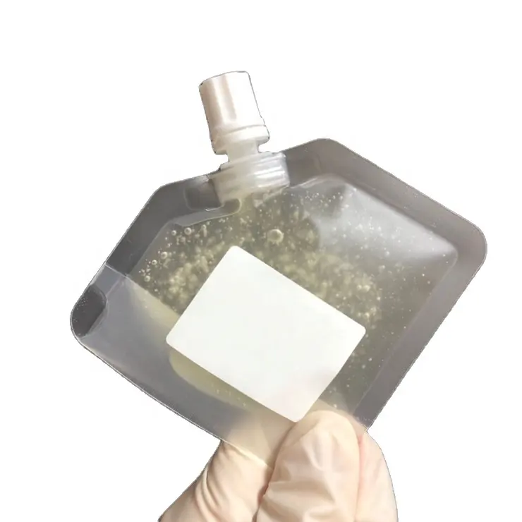 カスタムロゴエコフレンドリーミニ透明注ぎ口ポーチ化粧品サンプル飲料シャンプークリームバッグ