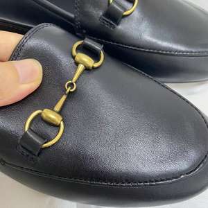 Mocassins plats pour femmes en cuir d'agneau véritable à 100 %, chaussures formelles de bureau, personnalisables avec logo, faible MOQ d'usine - Product Image 4