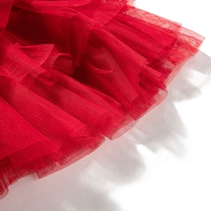 Gabby Loop Kids Girls Summer Red Color Layered Fluffy Tulle Dress up Princess <b>Skirt</b> Children Tutu <b>Skirt</b> - Product Image 6