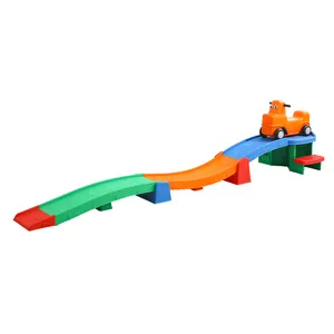 Achterbahn für Kinder Rapid Ride & Hide mit Farther & Faster Track Slide Ride Spielzeug 4 Fuß Coaster Track Ride On Car Toys
