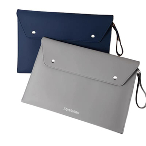 Lớn A4 Tài Liệu Tập Tin PU Da Phong Bì Trường Hợp Trọng Lượng Nhẹ Kinh Doanh/Hàn Quốc Máy Tính Xách Tay Tay Áo Bền Túi Xách Cho Văn Phòng Phẩm Máy Tính Bảng - Product Image 5