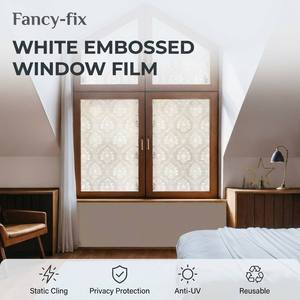 Película de PVC para Ventanas de Vidrio, Estática, Removible, Sin Adhesivo, para Cocina y Sala de Estar, <span class=keywords><strong>con</strong></span> Aislamiento Térmico - Product Image 1