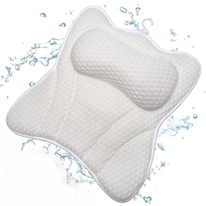 Cuscino da bagno per vasca da bagno 4D Mesh 6 ventose accessori da bagno supporta testa collo spalla Back Home Spa - Product Image 6