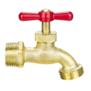 TMOK RTS DN15 1/2 "placage polonais en alliage de <span class=keywords><strong>zinc</strong></span> tuyau d'arrêt de <span class=keywords><strong>jardin</strong></span> robinet d'eau robinet Bibcock - Product Image 1