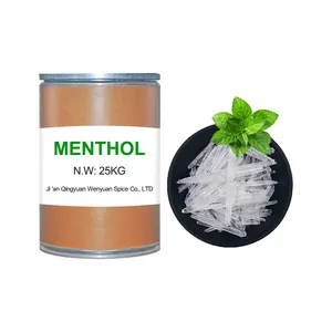 Additif alimentaire menthol naturel pur extrait de plantes comestibles au prix d'usine