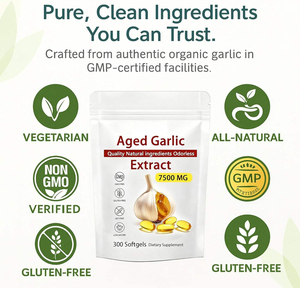 Cápsulas Blandas de Extracto de Ajo Envejecido 7500mg, Suplemento Herbal para el Bienestar del Corazón y el Sistema Inmunitario, Apoyo Natural Dietético, OEM ODM a Granel - Product Image 4
