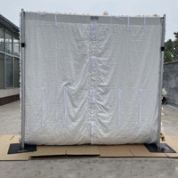 Nouvelle Murale Florale Décorative 3D 5D 8x8 pieds en Rouleau, Roses Artificielles Couleur Champagne pour Mariage