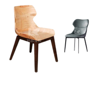 Chaise de salle à manger moderne minimaliste italienne FC-0071 Mobilier de maison léger Style luxe Contreplaqué courbé Plié Confortable Style nordique