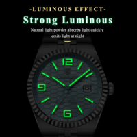 Reloj de Pulsera Poedagar de Cuarzo, Acero Inoxidable de Alta Calidad, Lujoso, Resistente al Agua y Luminoso para Hombre