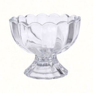 Gobelet en verre transparent épaissi créatif avec dentelle, pour boissons glacées, jus, crème glacée, salade, milkshake, dessert - Product Image 1