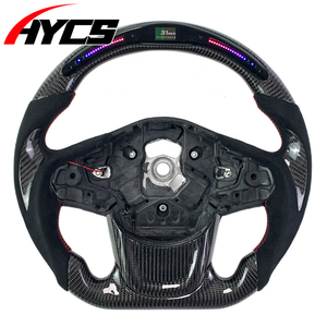 Volante de fibra de carbono Real personalizado para <span class=keywords><strong>Toyota</strong></span> <span class=keywords><strong>supra</strong></span> <span class=keywords><strong>MK5</strong></span> A90 GR 2019-2024 soporte de actualización <span class=keywords><strong>Interior</strong></span> de coche pantalla LED Rpm - Product Image 1