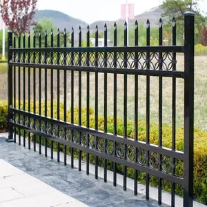 Benutzer definierte Hausgarten Black Metal dekorative schmiede eiserne Zaun platten