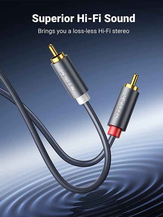 RCA To 3.5mm Audio Cable, Hannord 3.5mm Male To 2RCA Male RCA - View #9