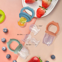 Food Grade Zachte Baby Siliconen Leuke Fopspeen Fopspeen Feeder Baby Melk Fruit Feeder Tepel Met Tanden