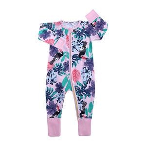 INS Kids Tales Ropa para niños Casual Print Baby Jumpsuit Doble cremallera Cute Infant Spring Autumn Romper para recién nacido al aire libre - Product Image 1