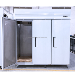 Refrigerador de exhibición de tres puertas de vidrio Refrigerador de aire Estantes de exhibición Refrigerador comercial - Product Image 3