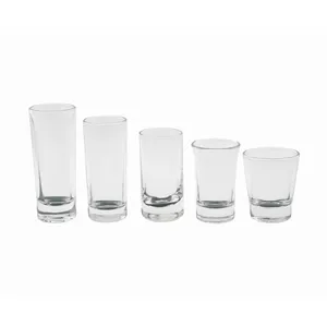 Hot Selling Clear Dikke Bodem Glas Beschikbaar Voor Custom Logo Tall Borrelglaasjes